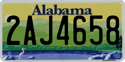 AL license plate 2AJ4658