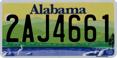 AL license plate 2AJ4661