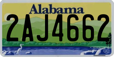 AL license plate 2AJ4662
