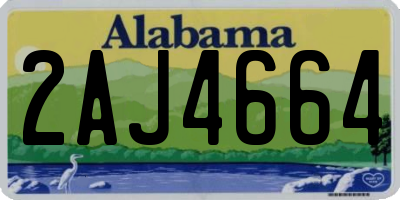 AL license plate 2AJ4664