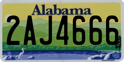 AL license plate 2AJ4666