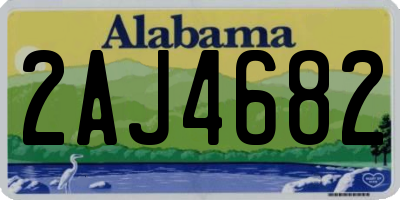 AL license plate 2AJ4682