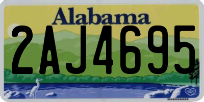 AL license plate 2AJ4695