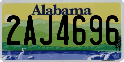 AL license plate 2AJ4696