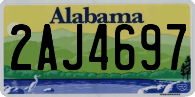 AL license plate 2AJ4697