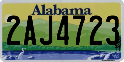 AL license plate 2AJ4723