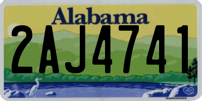 AL license plate 2AJ4741