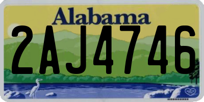 AL license plate 2AJ4746