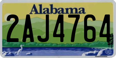 AL license plate 2AJ4764