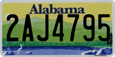 AL license plate 2AJ4795