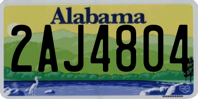 AL license plate 2AJ4804