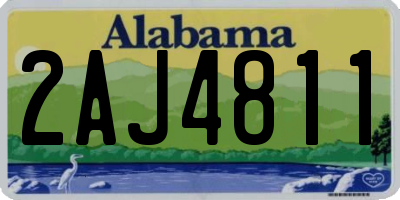 AL license plate 2AJ4811