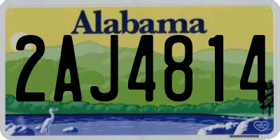 AL license plate 2AJ4814