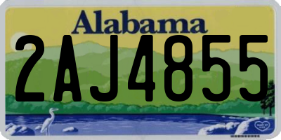 AL license plate 2AJ4855