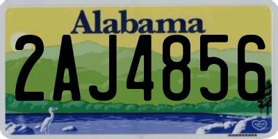AL license plate 2AJ4856