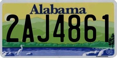 AL license plate 2AJ4861