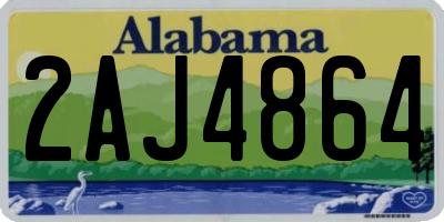 AL license plate 2AJ4864