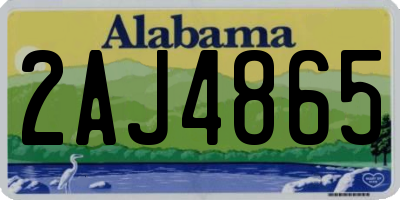 AL license plate 2AJ4865
