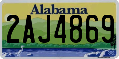 AL license plate 2AJ4869