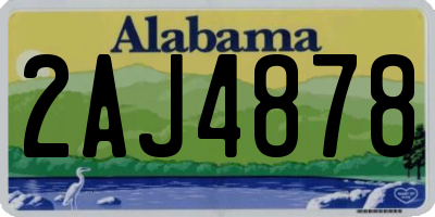 AL license plate 2AJ4878