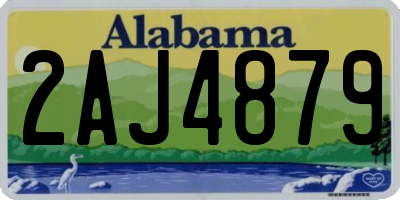 AL license plate 2AJ4879