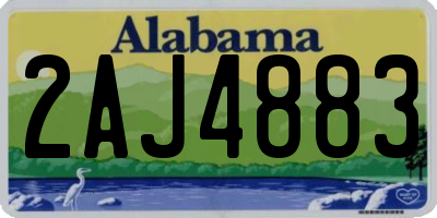 AL license plate 2AJ4883