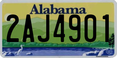 AL license plate 2AJ4901