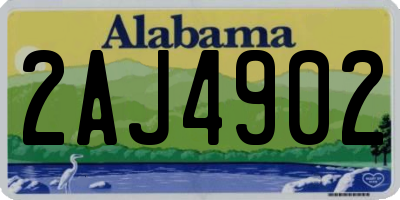 AL license plate 2AJ4902