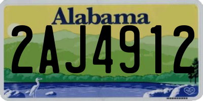 AL license plate 2AJ4912