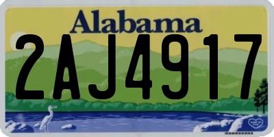AL license plate 2AJ4917