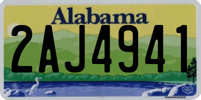AL license plate 2AJ4941