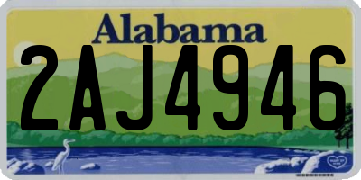 AL license plate 2AJ4946