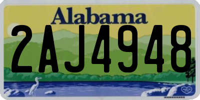 AL license plate 2AJ4948