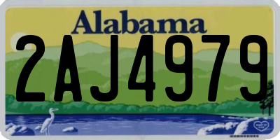 AL license plate 2AJ4979