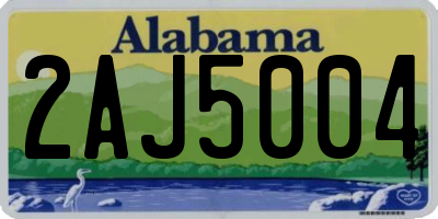 AL license plate 2AJ5004