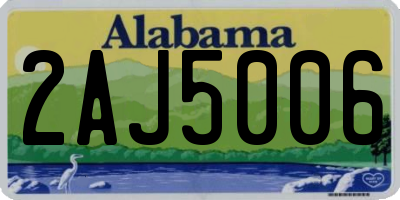 AL license plate 2AJ5006