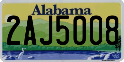 AL license plate 2AJ5008