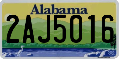 AL license plate 2AJ5016