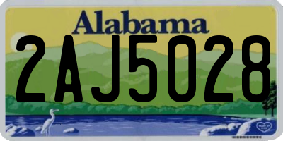 AL license plate 2AJ5028