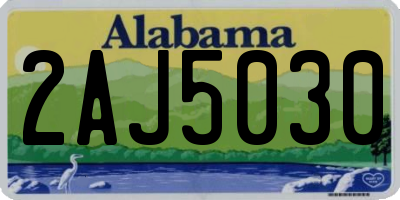 AL license plate 2AJ5030