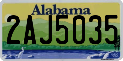 AL license plate 2AJ5035