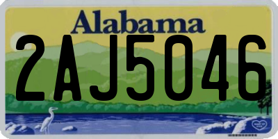 AL license plate 2AJ5046