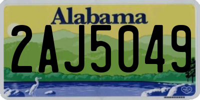 AL license plate 2AJ5049