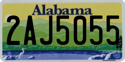 AL license plate 2AJ5055