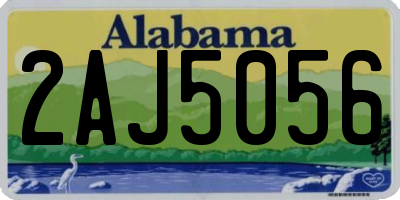 AL license plate 2AJ5056