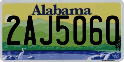 AL license plate 2AJ5060