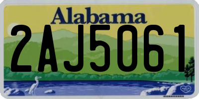 AL license plate 2AJ5061