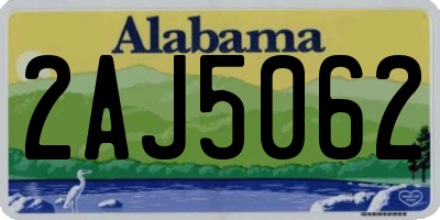 AL license plate 2AJ5062