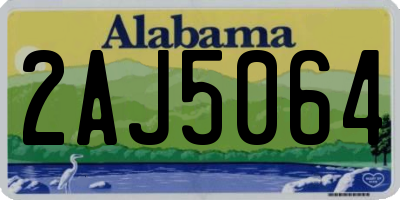 AL license plate 2AJ5064