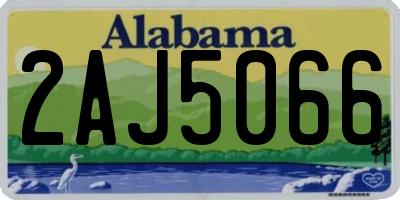 AL license plate 2AJ5066